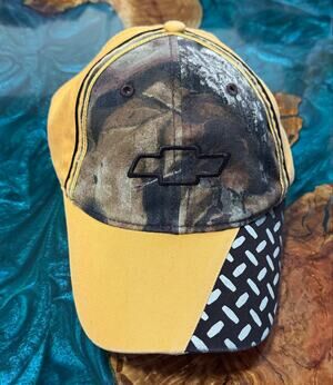 Chevy Rock Solid Paramount Outdoors Yellow Camo Adjustable Strapback Hat